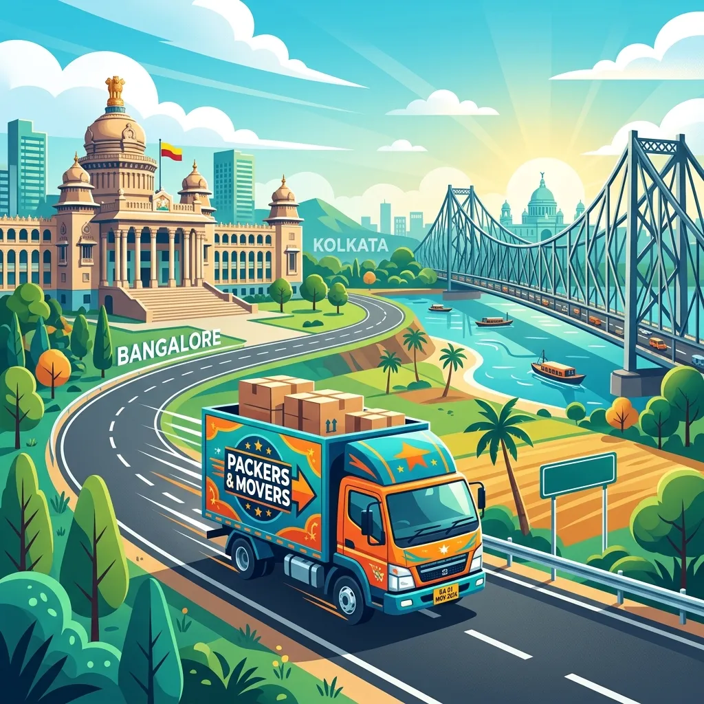 Packers and Movers Charges from Bangalore to Kolkata 2026